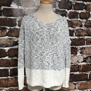 Vince Sweater Pullover Crewneck Cream Blue XS